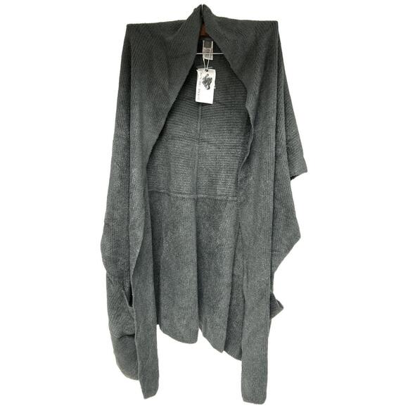 Barefoot Dreams Tops - Barefoot Dreams Women's CozyChic Lite Ribbed Shawl Collar Wrap Juniper - Regular
